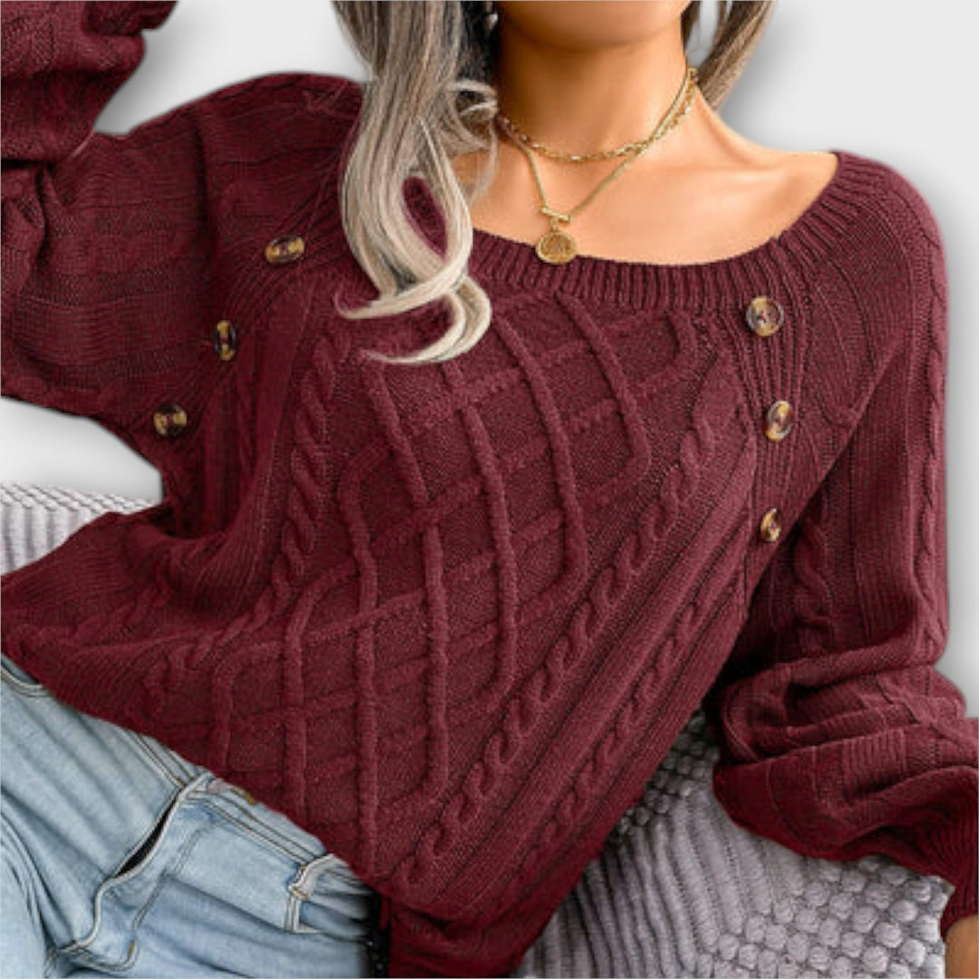 Malia - knitted jacket with buttons
