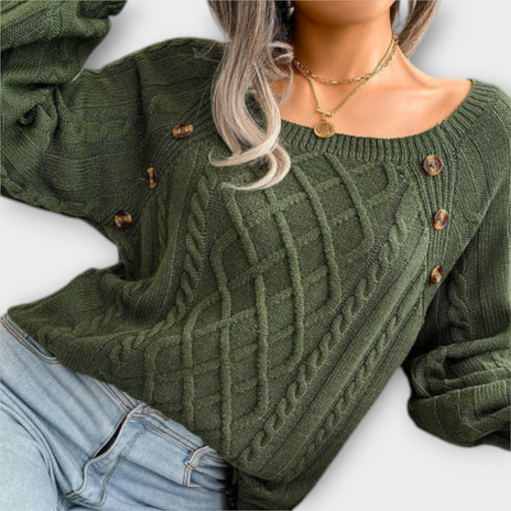 Malia - knitted jacket with buttons