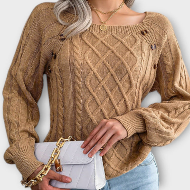 Malia - knitted jacket with buttons
