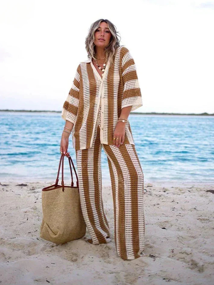 Zenaida™ | Crocheted Kimono and Pants