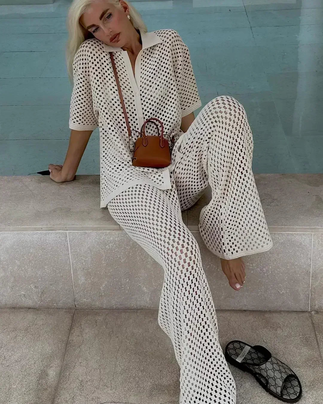 Zenaida™ | Crocheted Kimono and Pants