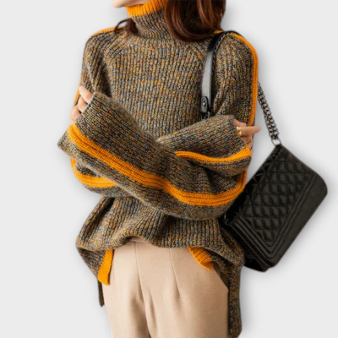 Breseis - Retro High Neck Knit