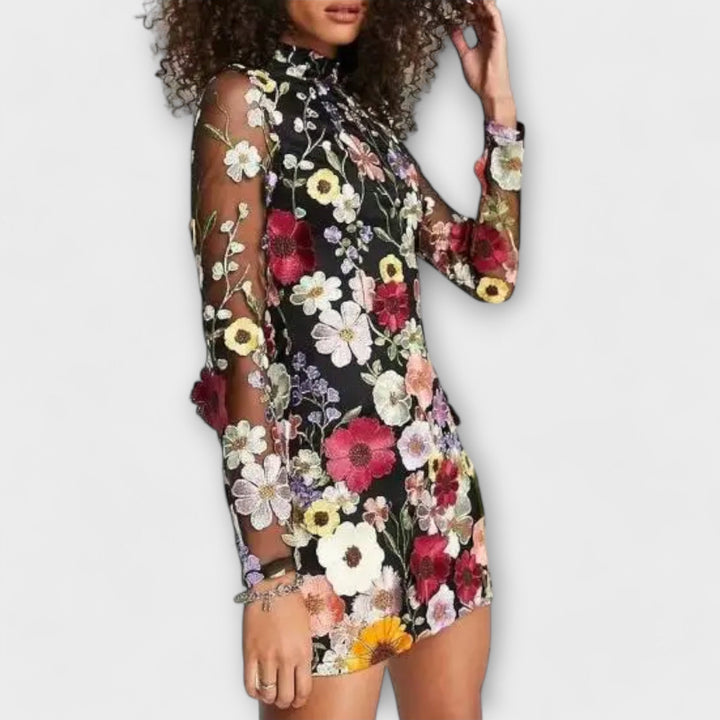 Dolores | Ruffled Floral Pattern Dress
