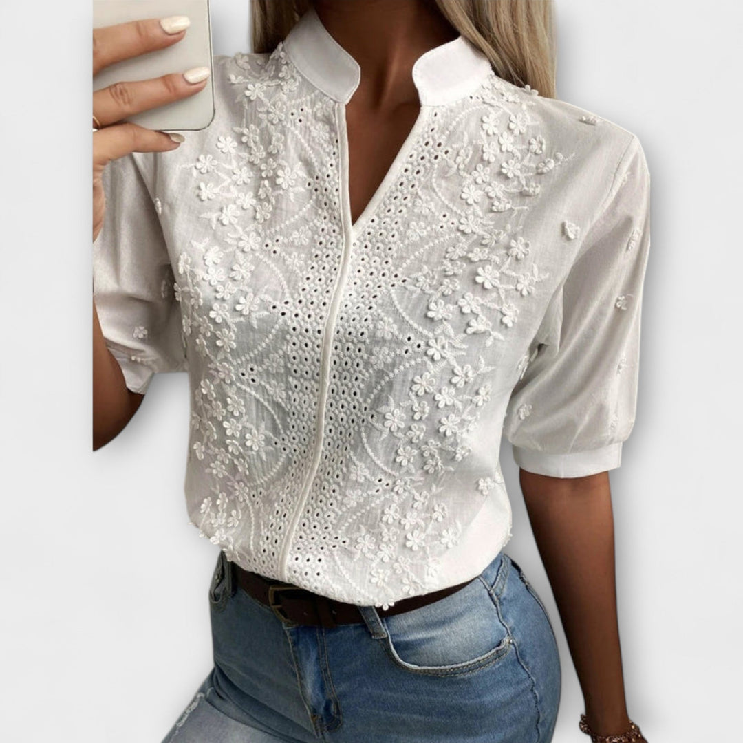 Élise - Mila sweater with luxurious embroidery