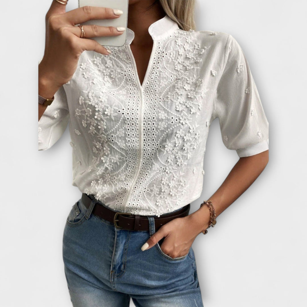 Élise - Mila sweater with luxurious embroidery