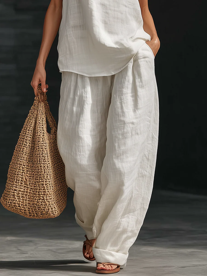Zoë™ - Strapless Set with Wide Pants