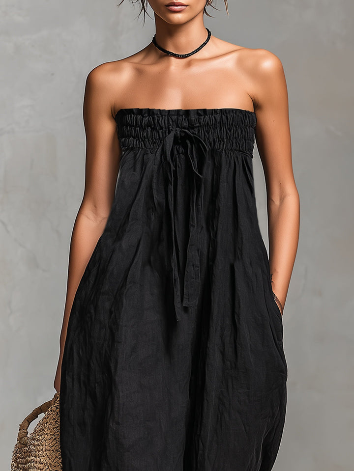 Nina™ - Stylish Strapless Jumpsuit