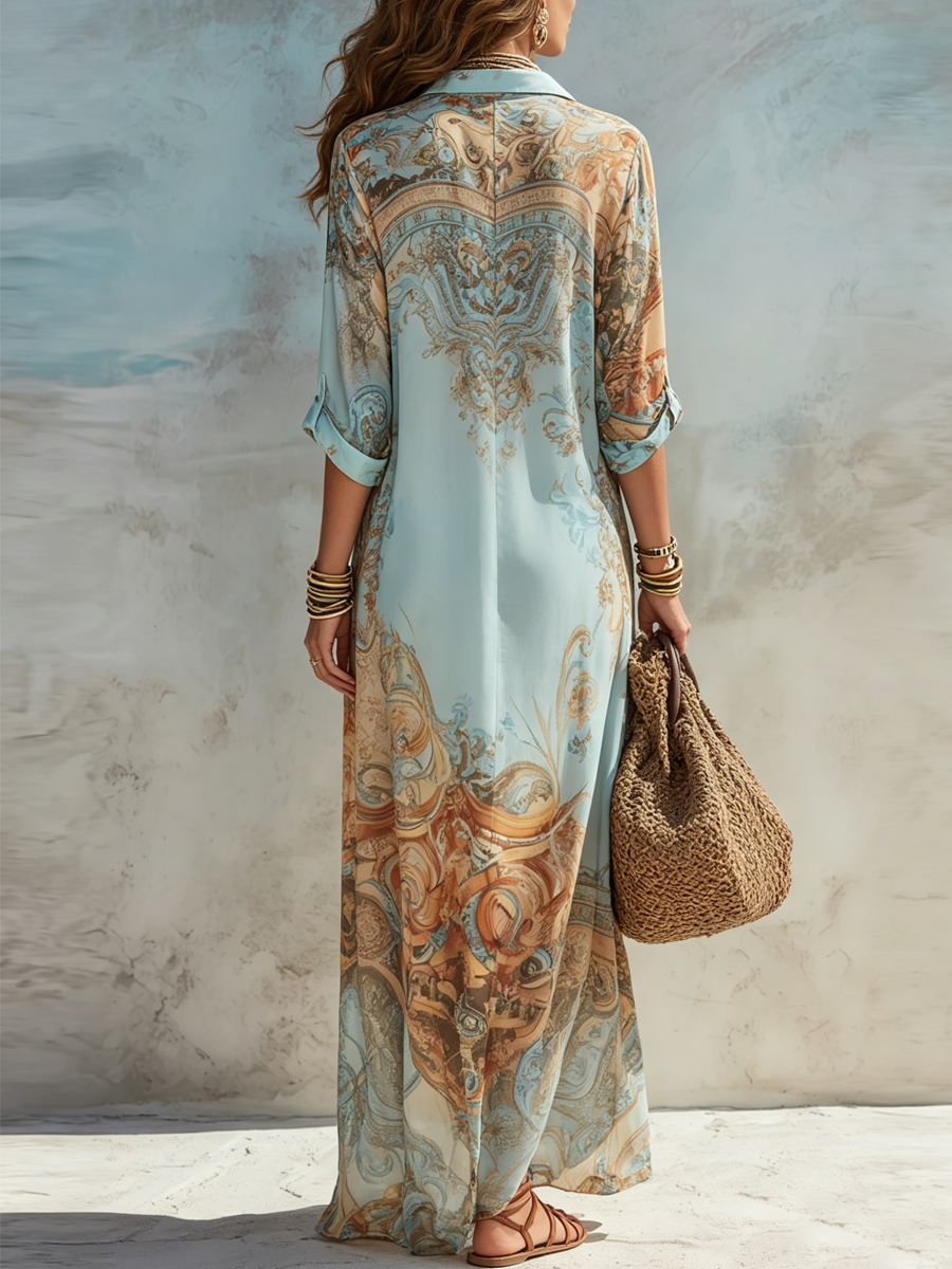 Sini - Mediterranean Shirt Dress