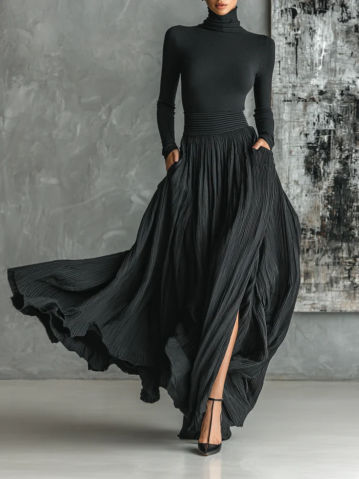 Eva™ - Stylish Pleated Skirt Set
