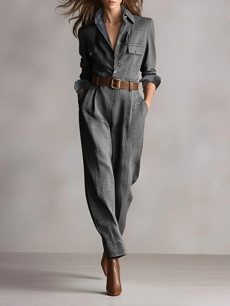 Anna™ - Checked Stylish Jumpsuit
