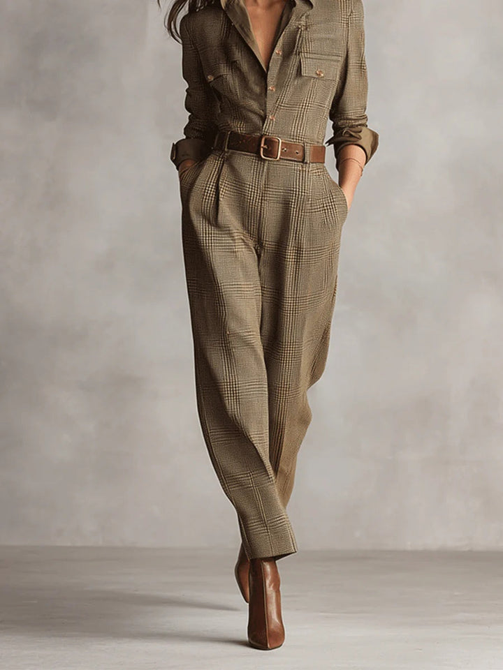 Anna™ - Checked Stylish Jumpsuit