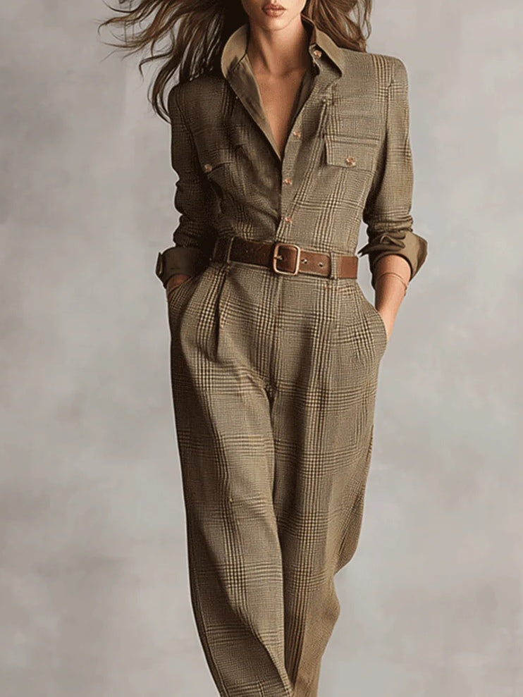 Anna™ - Checked Stylish Jumpsuit