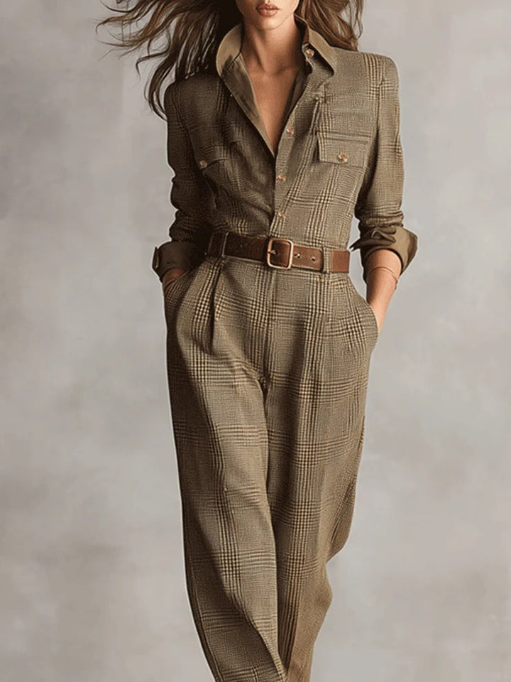 Anna™ - Checked Stylish Jumpsuit