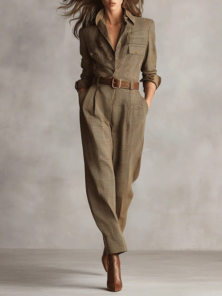 Anna™ - Checked Stylish Jumpsuit