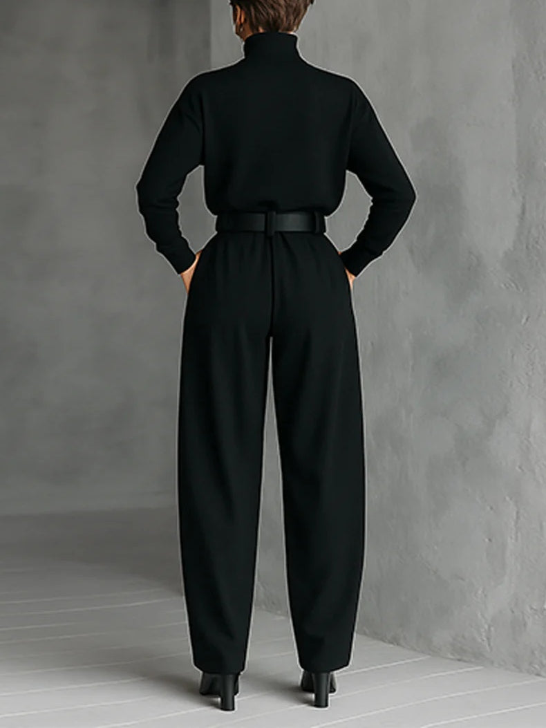 Lisa™ - Black 2-Piece Set with Belt