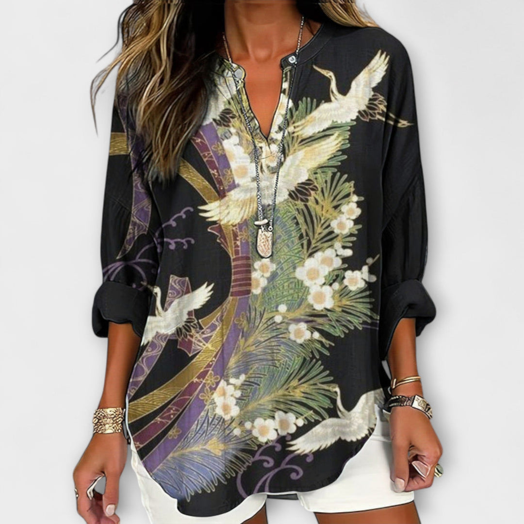 Ellie - Stylish Blouse Inspired by the World of Nature
