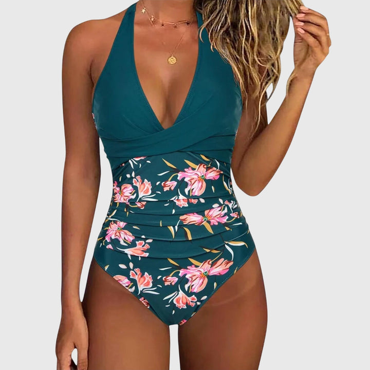 Iida | Stylish Neckline Swimsuit