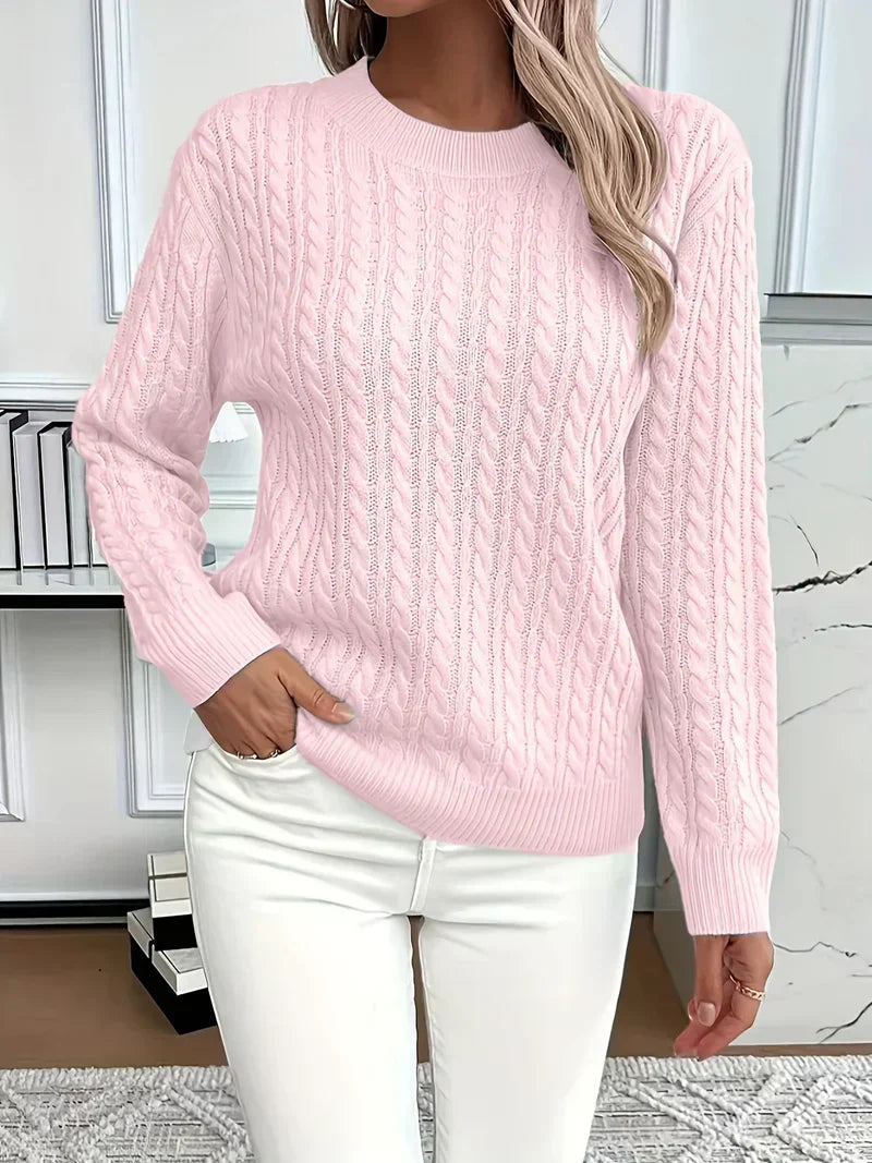 Quinisha – Sweater with Cable Knit Pattern