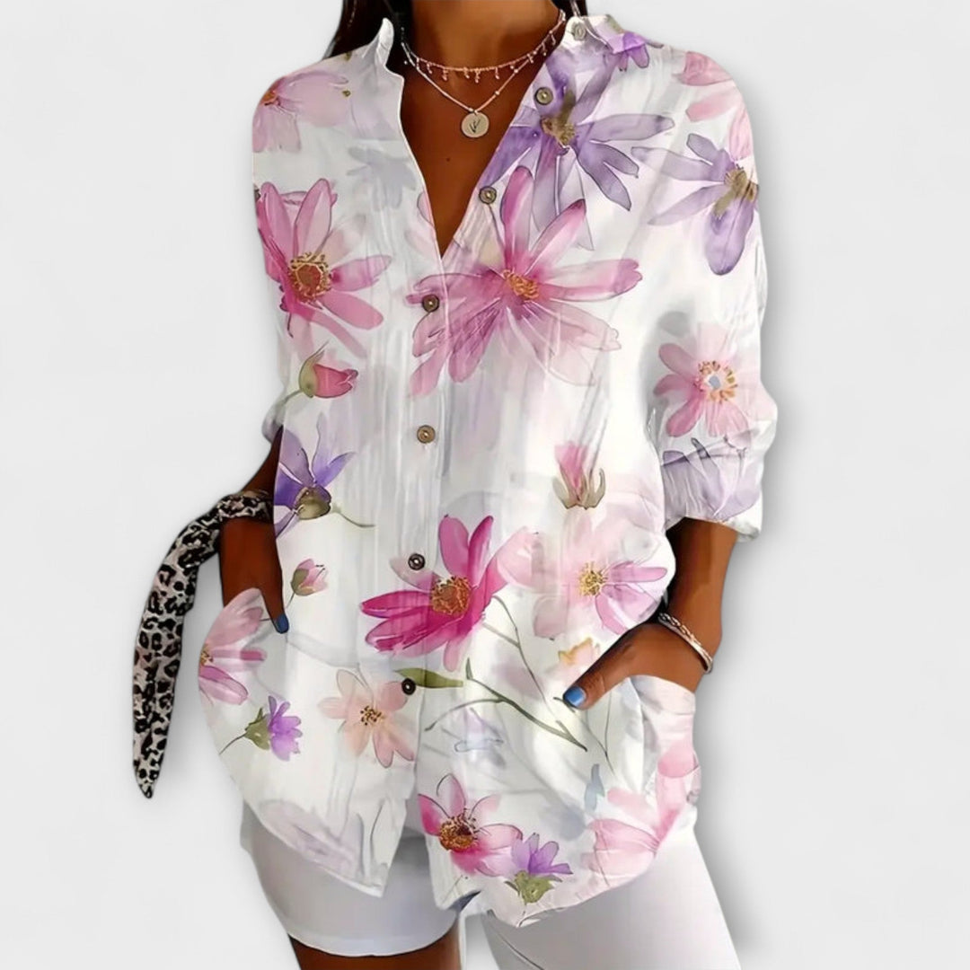 Gaida - Light and Airy Floral Summer Blouse