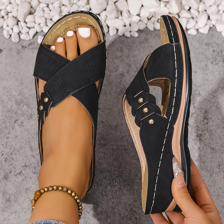 Estelle - Orthopedic Wedge Sandals