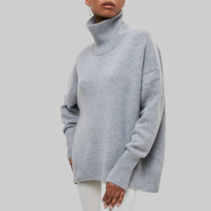 Amélie - Oversized Cotton Hoodie with Round Neckline