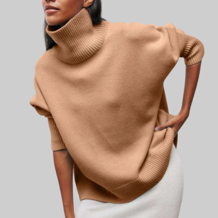 Amélie - Oversized Cotton Hoodie with Round Neckline
