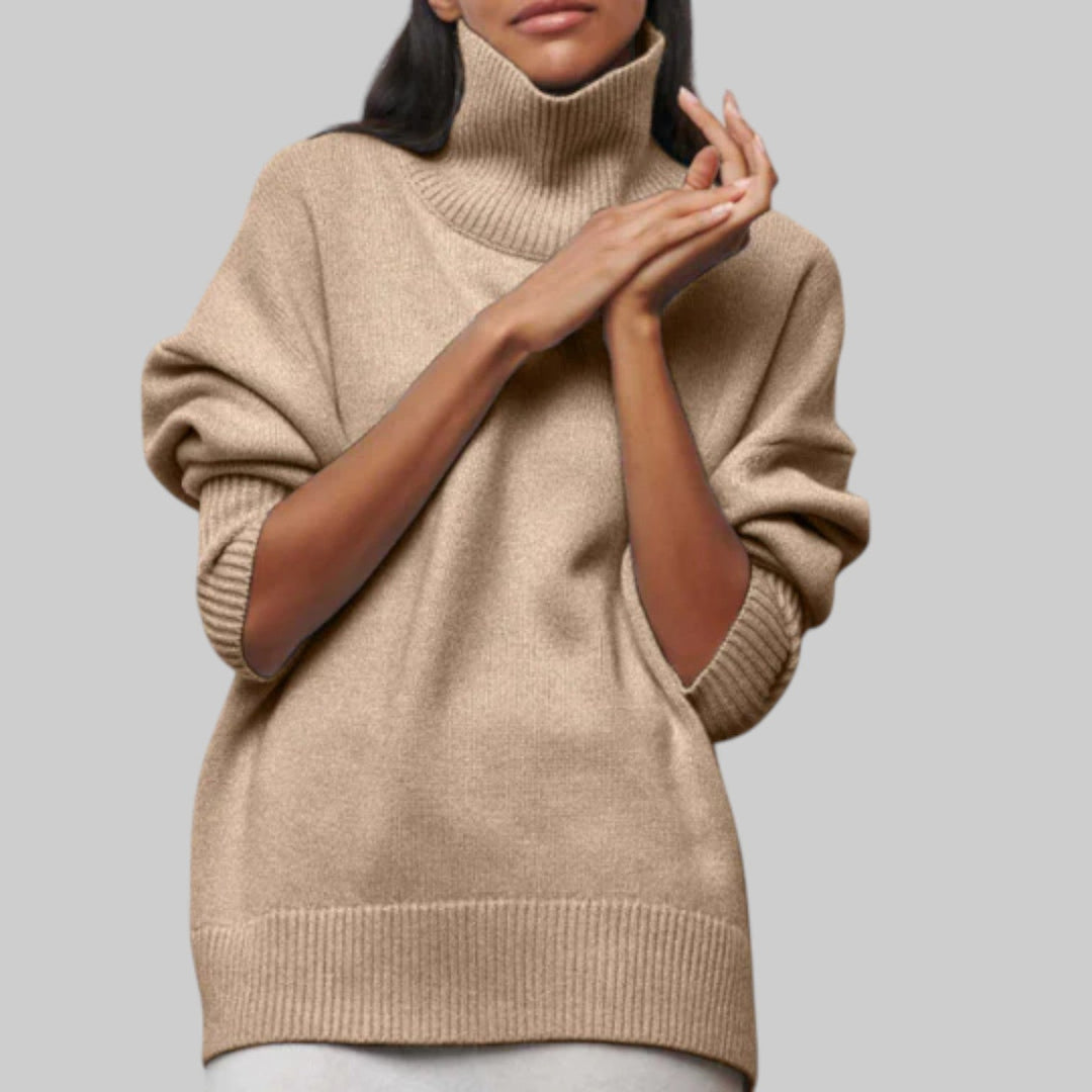 Amélie - Oversized Cotton Hoodie with Round Neckline