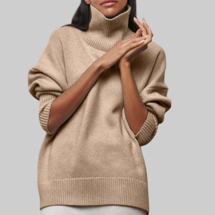 Amélie - Oversized Cotton Hoodie with Round Neckline