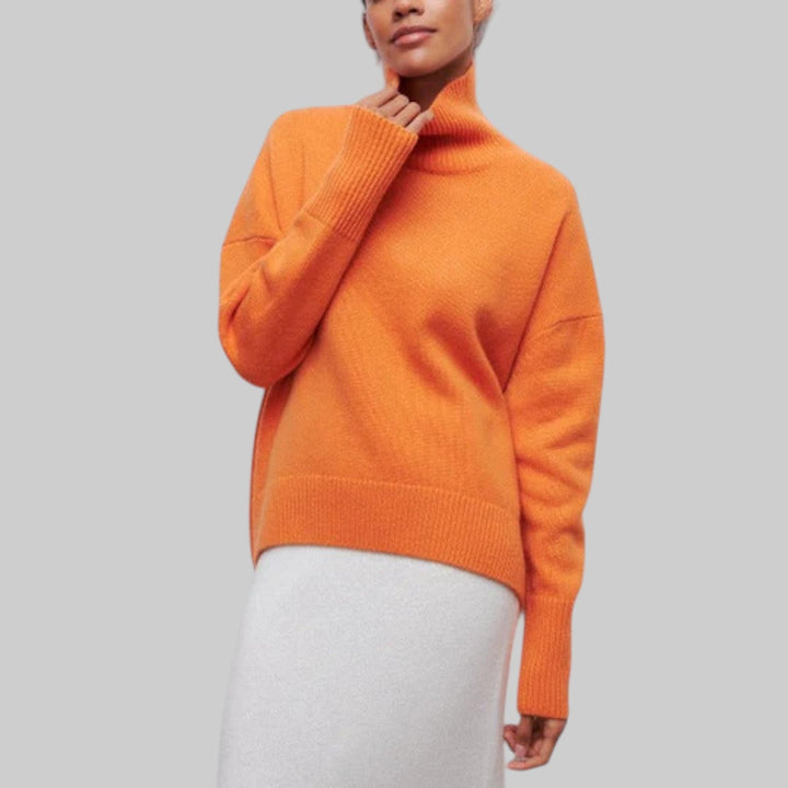 Amélie - Oversized Cotton Hoodie with Round Neckline