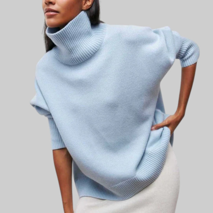 Amélie - Oversized Cotton Hoodie with Round Neckline