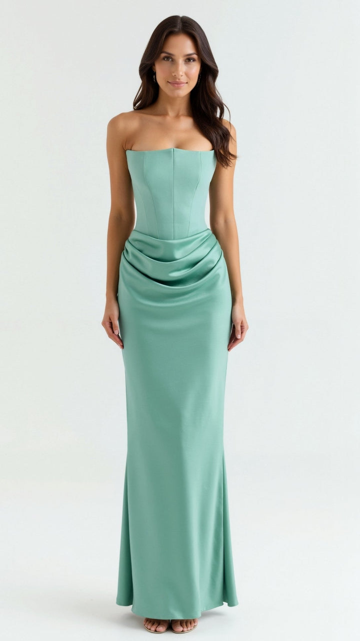 Esmeralda - Long Dress with Corset Bodice