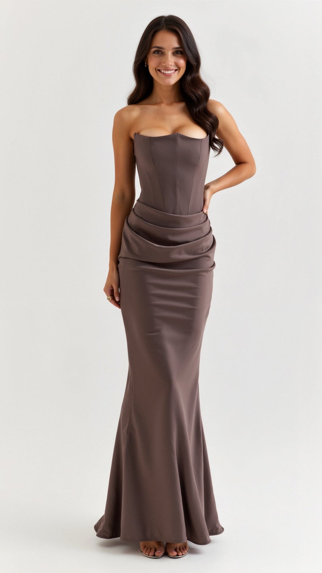 Esmeralda - Long Dress with Corset Bodice