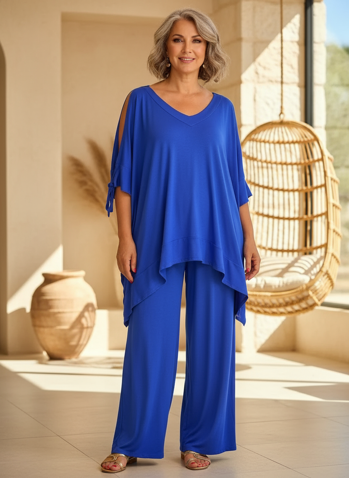 Ursula™ | Open Shoulder Tunic Set and Pants
