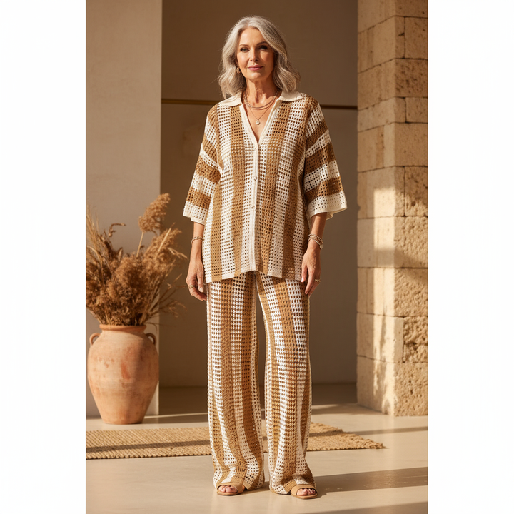 Zenaida™ | Crocheted Kimono and Pants