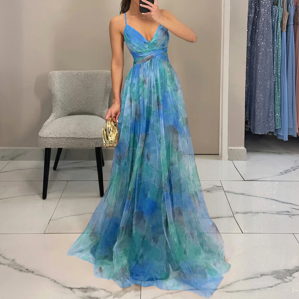 Margareeta – Floral Pattern Maxi Dress