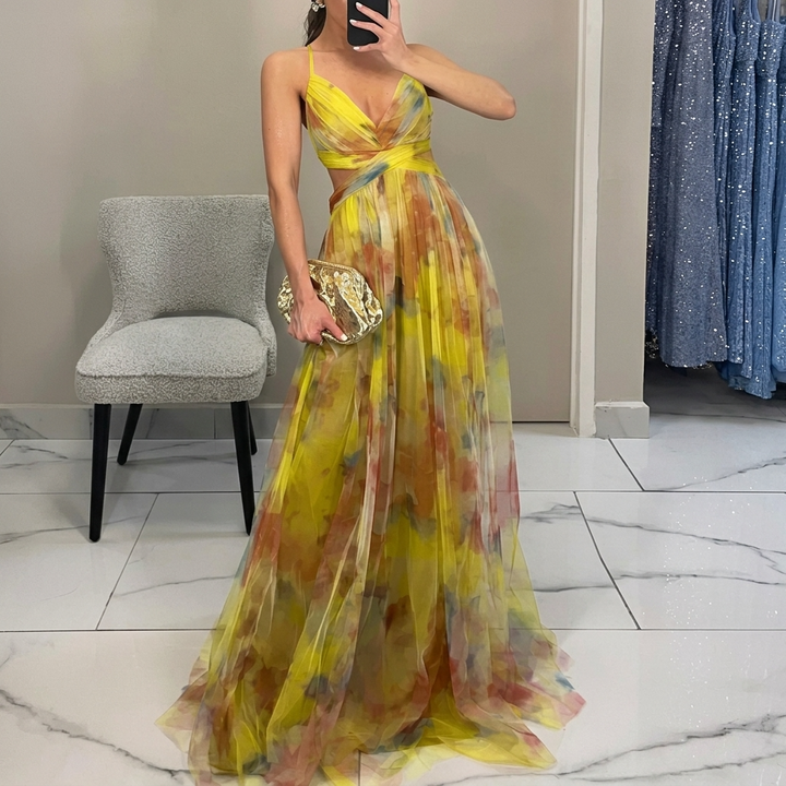 Margareeta – Floral Pattern Maxi Dress