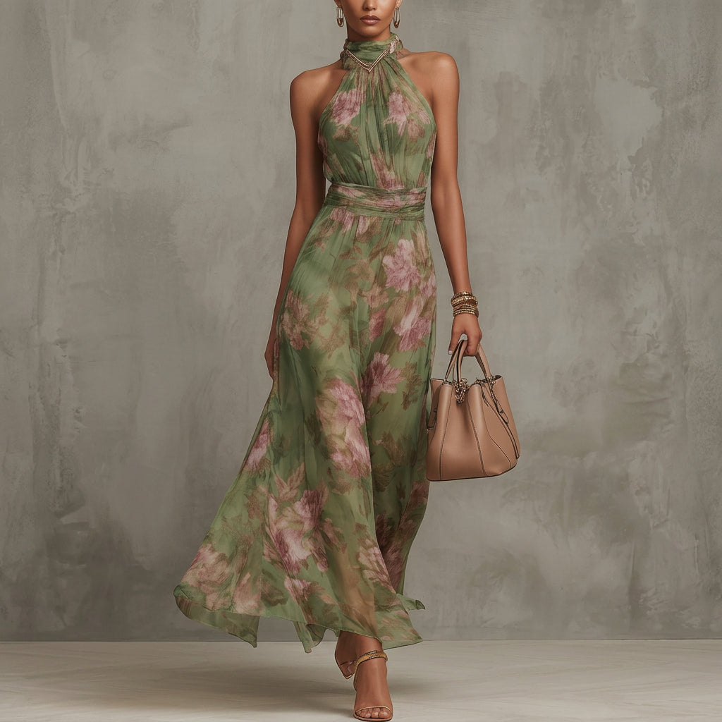 Anni – maxi dress with floral pattern