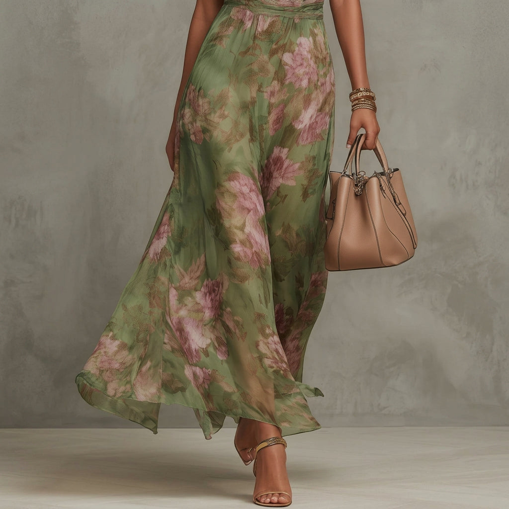 Anni – maxi dress with floral pattern