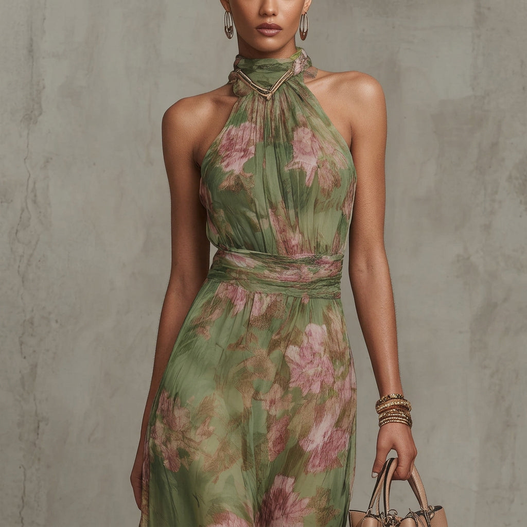 Anni – maxi dress with floral pattern
