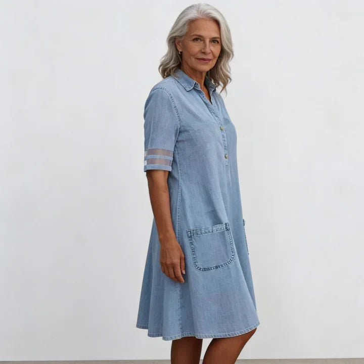 Brittany | Figure-Flattering Denim Dress