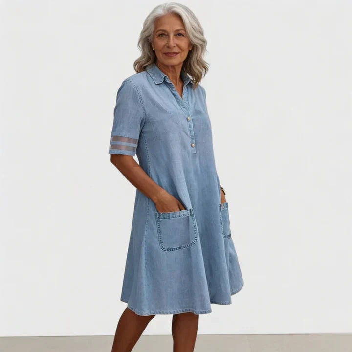 Brittany | Figure-Flattering Denim Dress