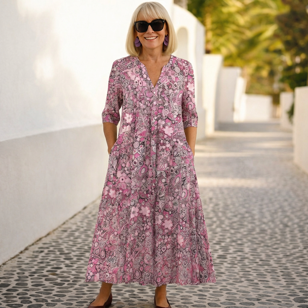 Olivia | Elegant V-Neck Dress