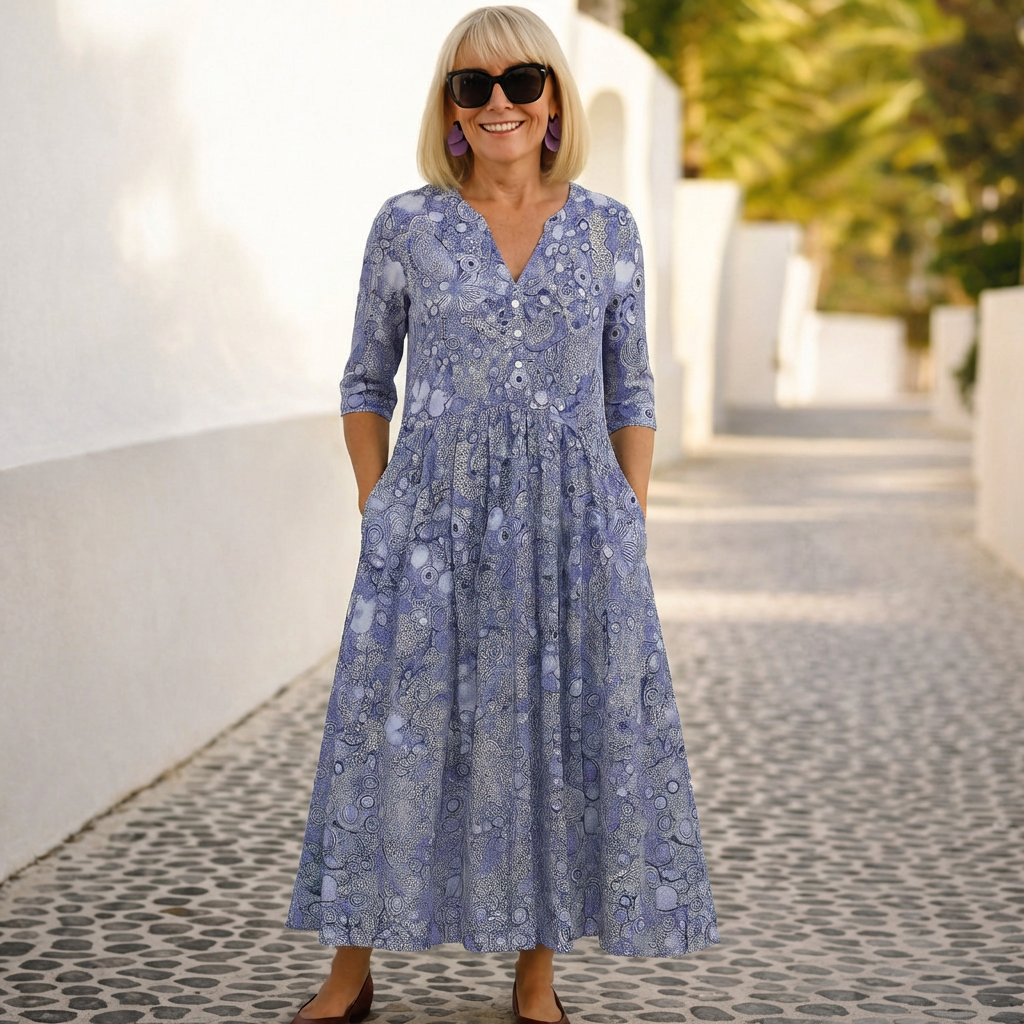 Olivia | Elegant V-Neck Dress