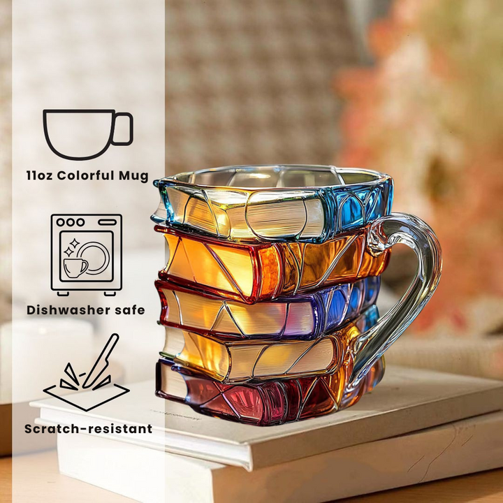 3D Reading Happiness Mug – Handmade Original