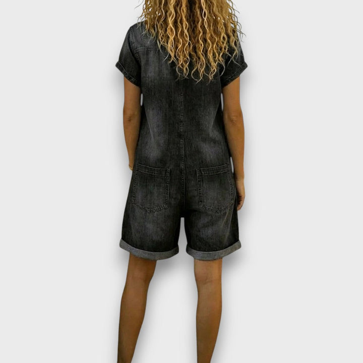 Joan | Vintage Cotton Denim-Style Overalls