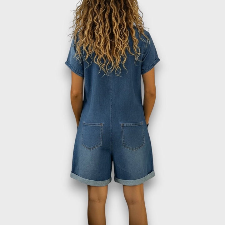 Joan | Vintage Cotton Denim-Style Overalls