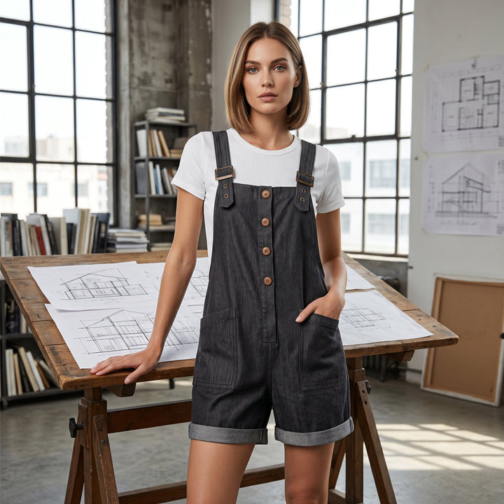 Alicja™ | Retro Jumpsuit with Adjustable Straps