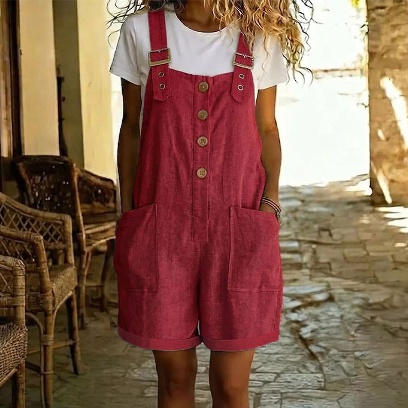 Alicja™ | Retro Jumpsuit with Adjustable Straps