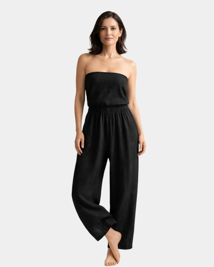Alix - Cotton and Linen Trousers