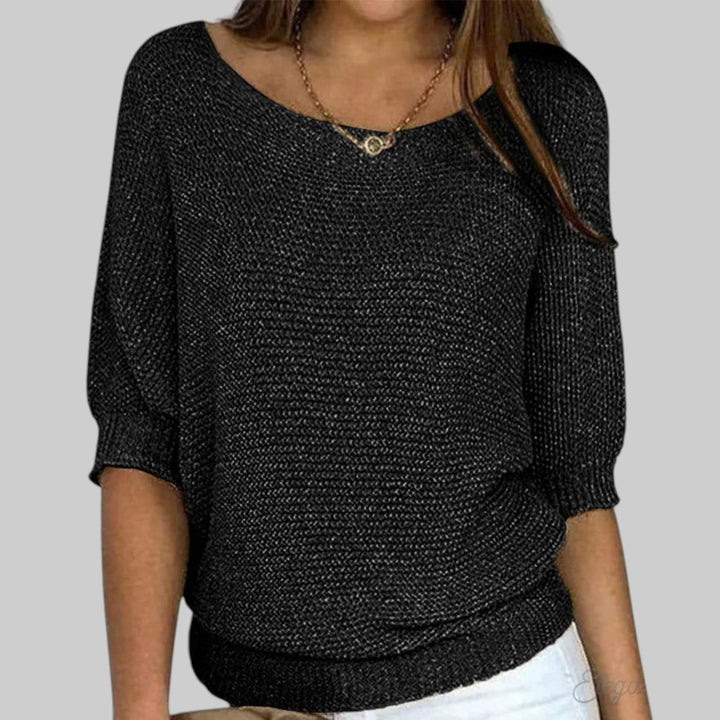 Luigia - Stylish Cable Knit Sweater